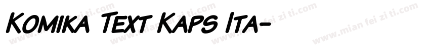 Komika Text Kaps Ita字体转换